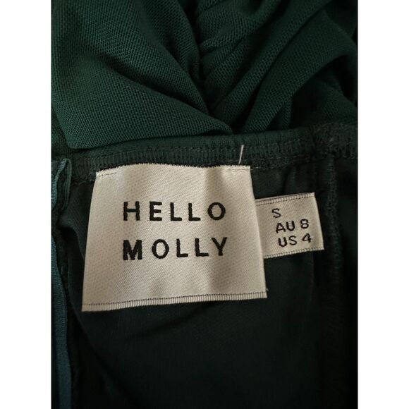 Hello Molly Luxury Love Dress Teal Size 4 - Picture 8 of 8
